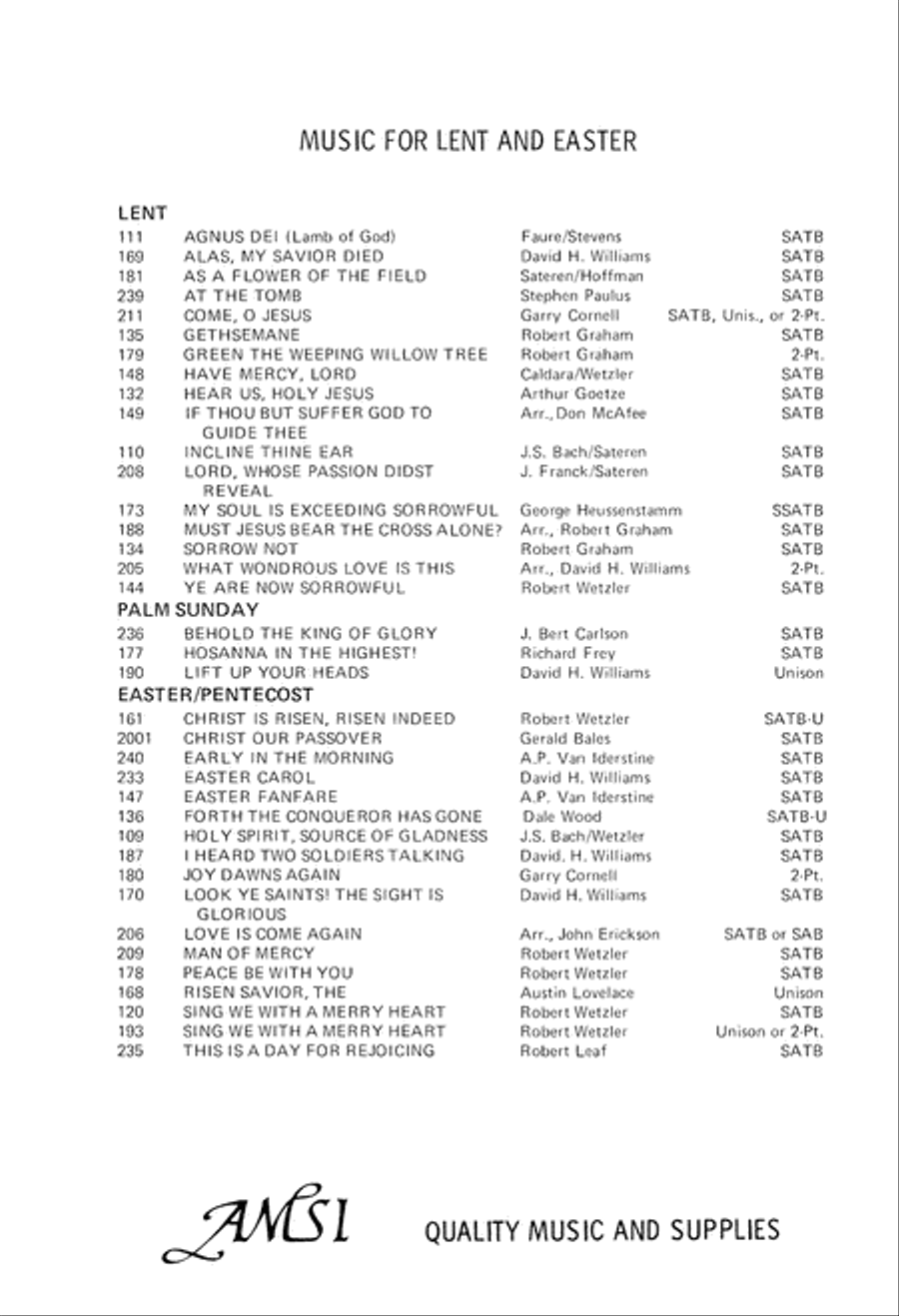 Easter Carol (Digital Download) 4-Part scores gallery preview page 8