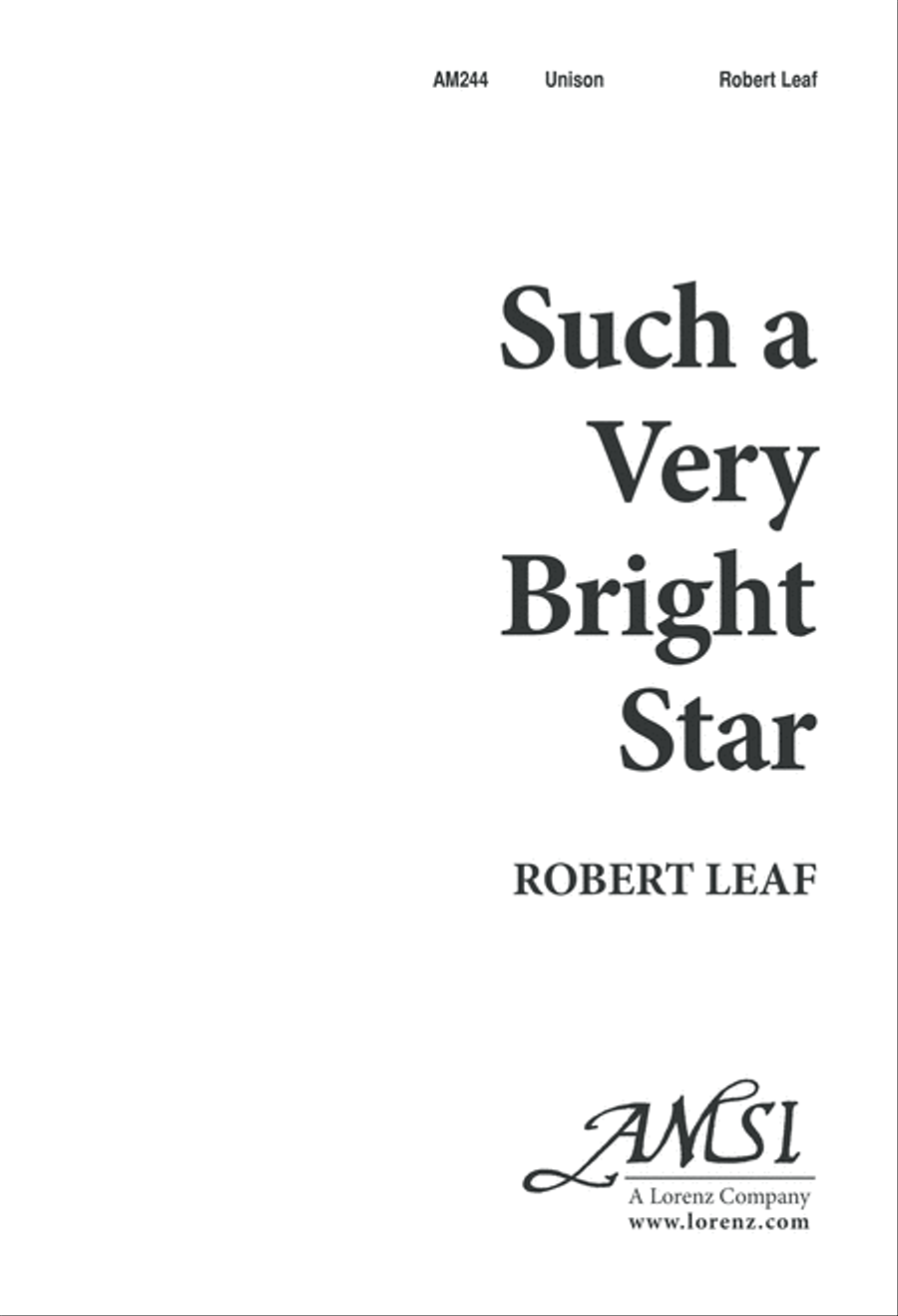 Such a Very Bright Star (Digital Download) Unison Choir scores gallery preview page 1
