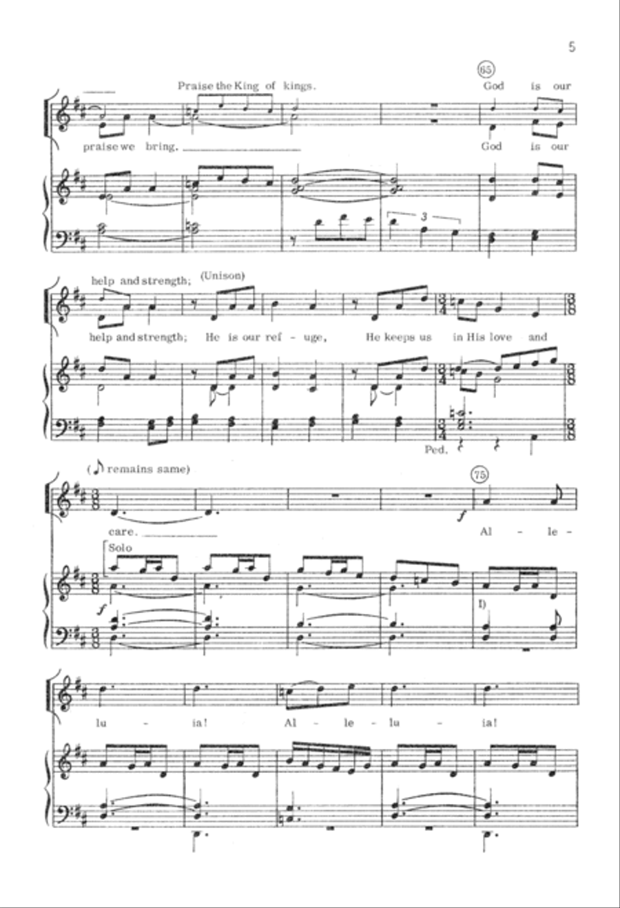 Break Forth in Joyful Song (Digital Download) Unison Choir scores gallery preview page 5
