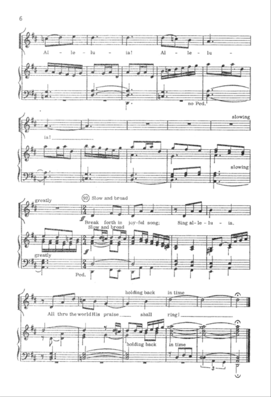Break Forth in Joyful Song (Digital Download) Unison Choir scores gallery preview page 6