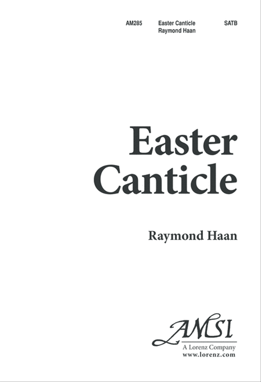 Easter Canticle (Digital Download) 4-Part scores gallery preview page 1