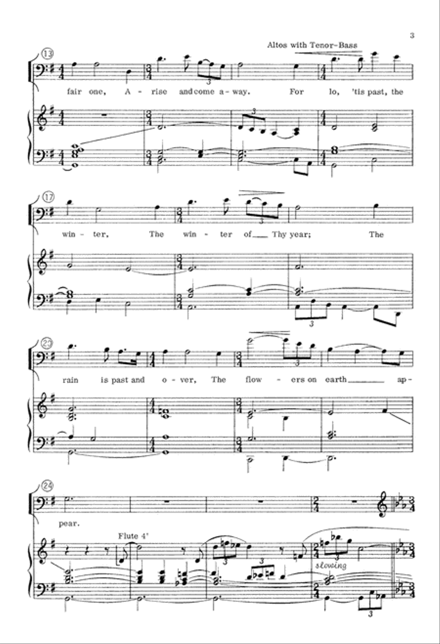 Easter Canticle (Digital Download) 4-Part scores gallery preview page 3