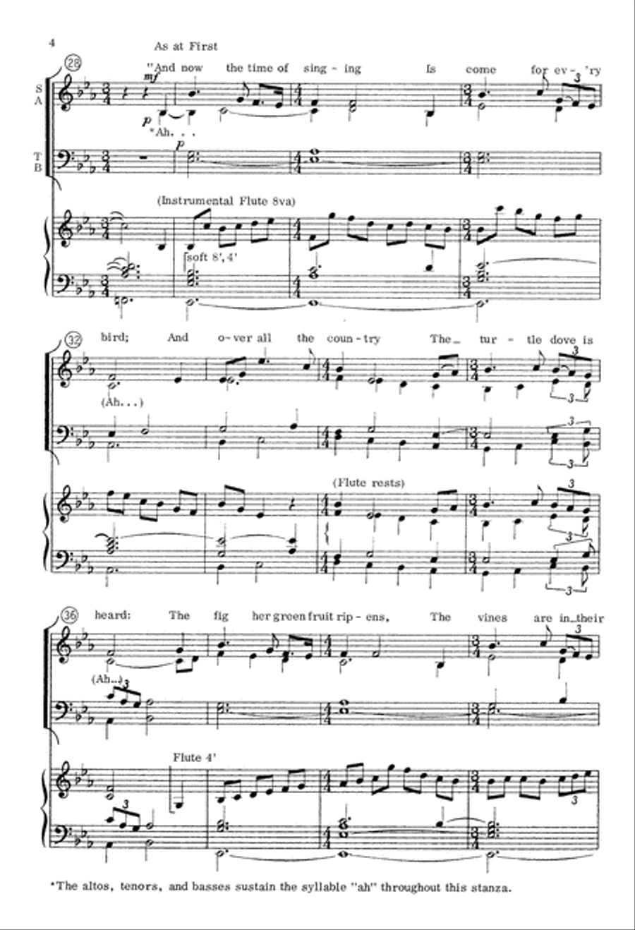 Easter Canticle (Digital Download) 4-Part scores gallery preview page 4
