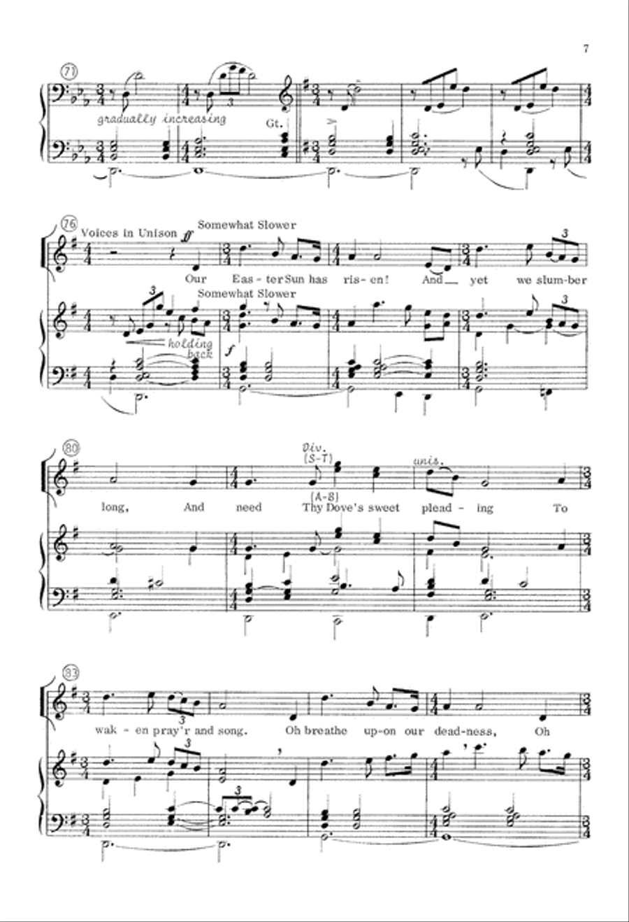 Easter Canticle (Digital Download) 4-Part scores gallery preview page 7