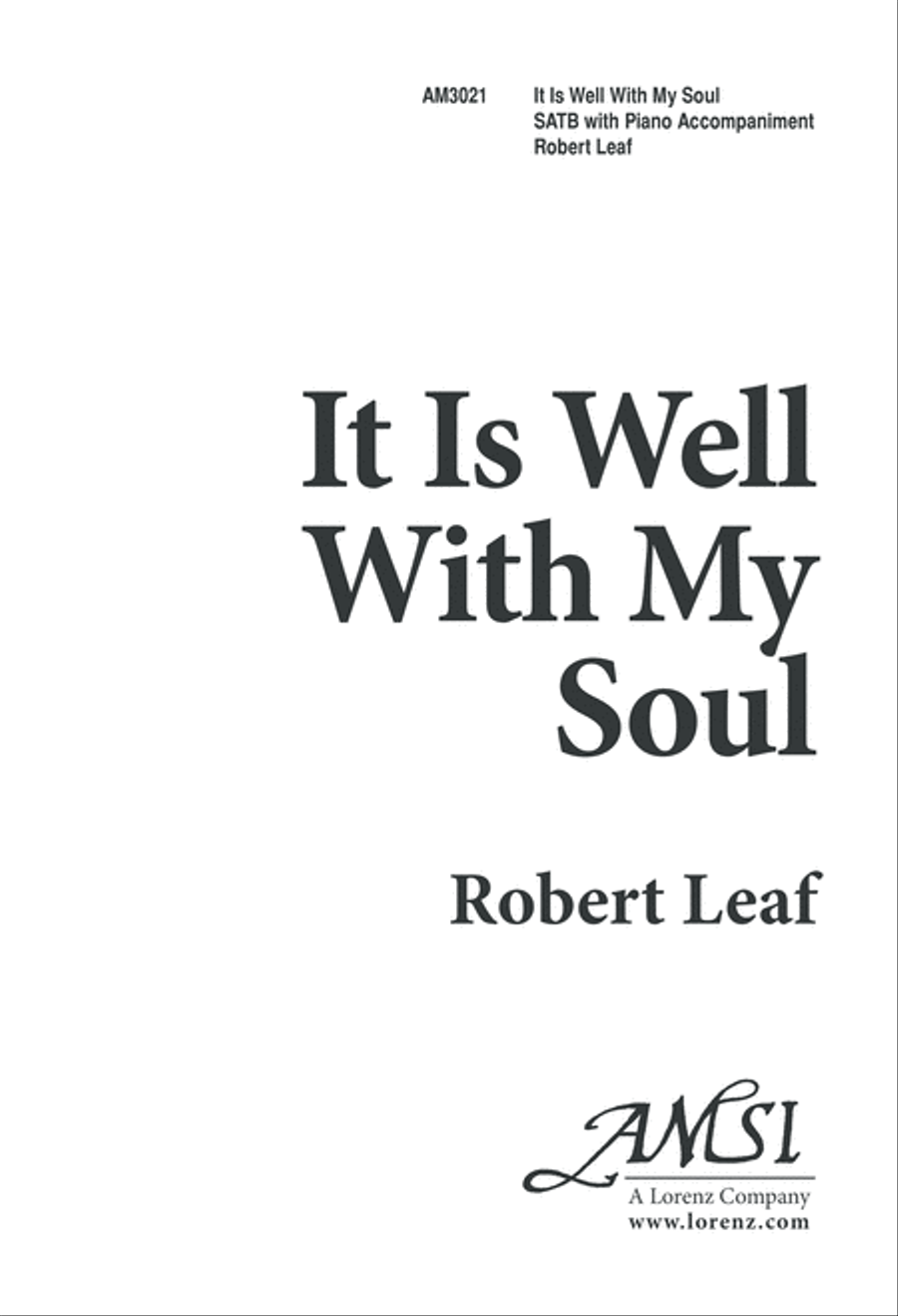 It is Well with my Soul (Digital Download) 4-Part scores gallery preview page 1