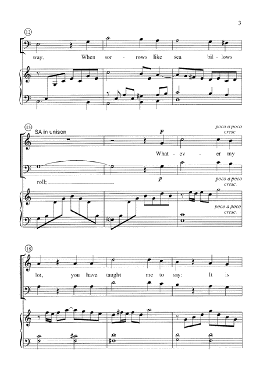 It is Well with my Soul (Digital Download) 4-Part scores gallery preview page 3