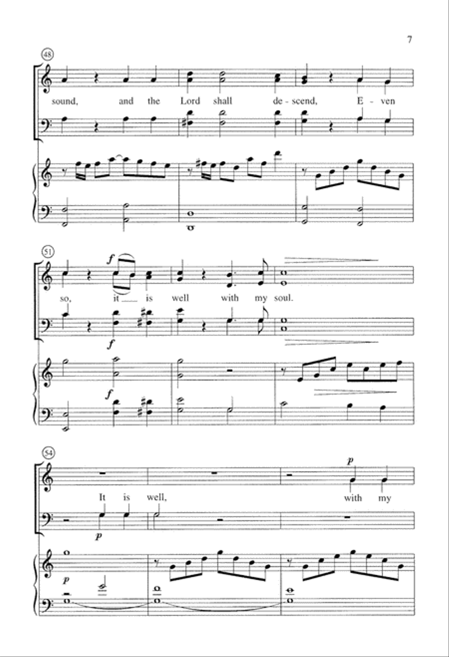 It is Well with my Soul (Digital Download) 4-Part scores gallery preview page 7