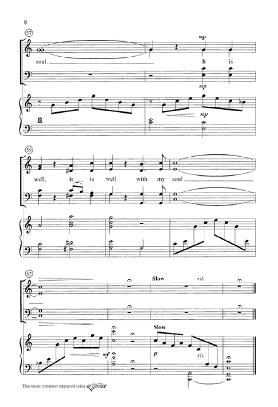 It is Well with my Soul (Digital Download) 4-Part scores gallery preview page 8