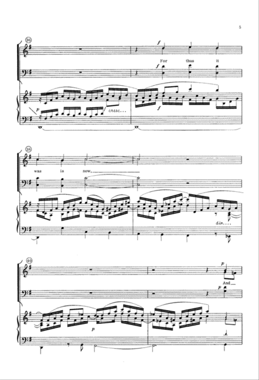 Now Thank We All Our God (Digital Download) 4-Part scores gallery preview page 7