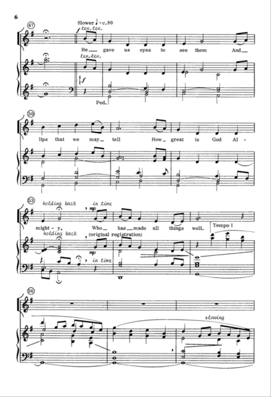 All Things Bright and Beautiful (Digital Download) Unison Choir scores gallery preview page 6