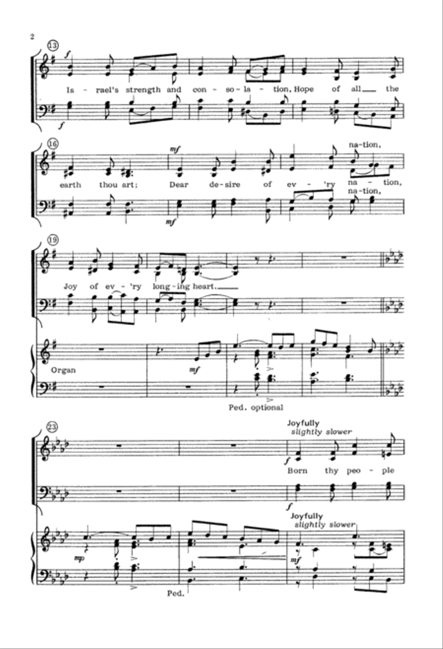 Raise Us to Thy Glorious Throne (Digital Download) 4-Part scores gallery preview page 2