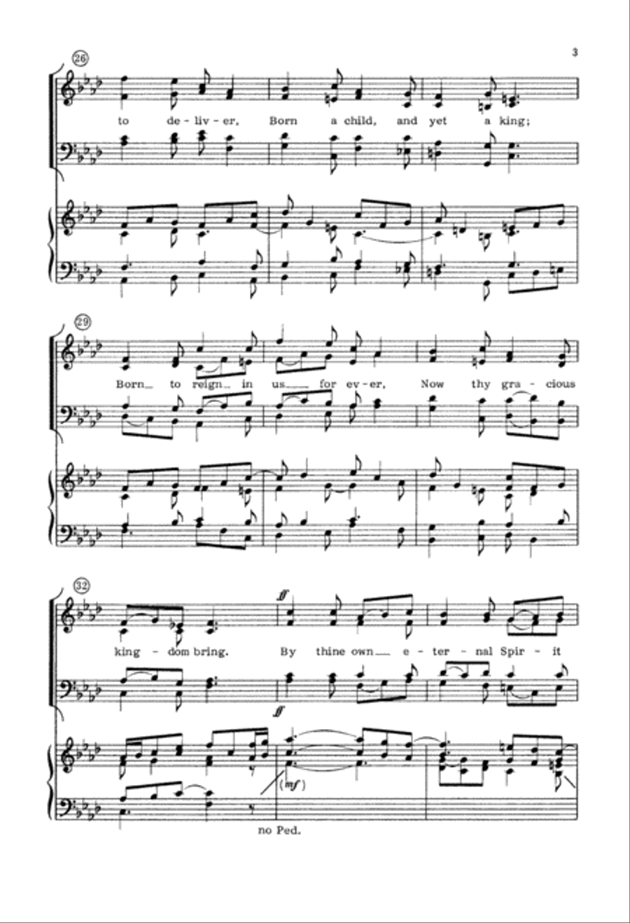 Raise Us to Thy Glorious Throne (Digital Download) 4-Part scores gallery preview page 3