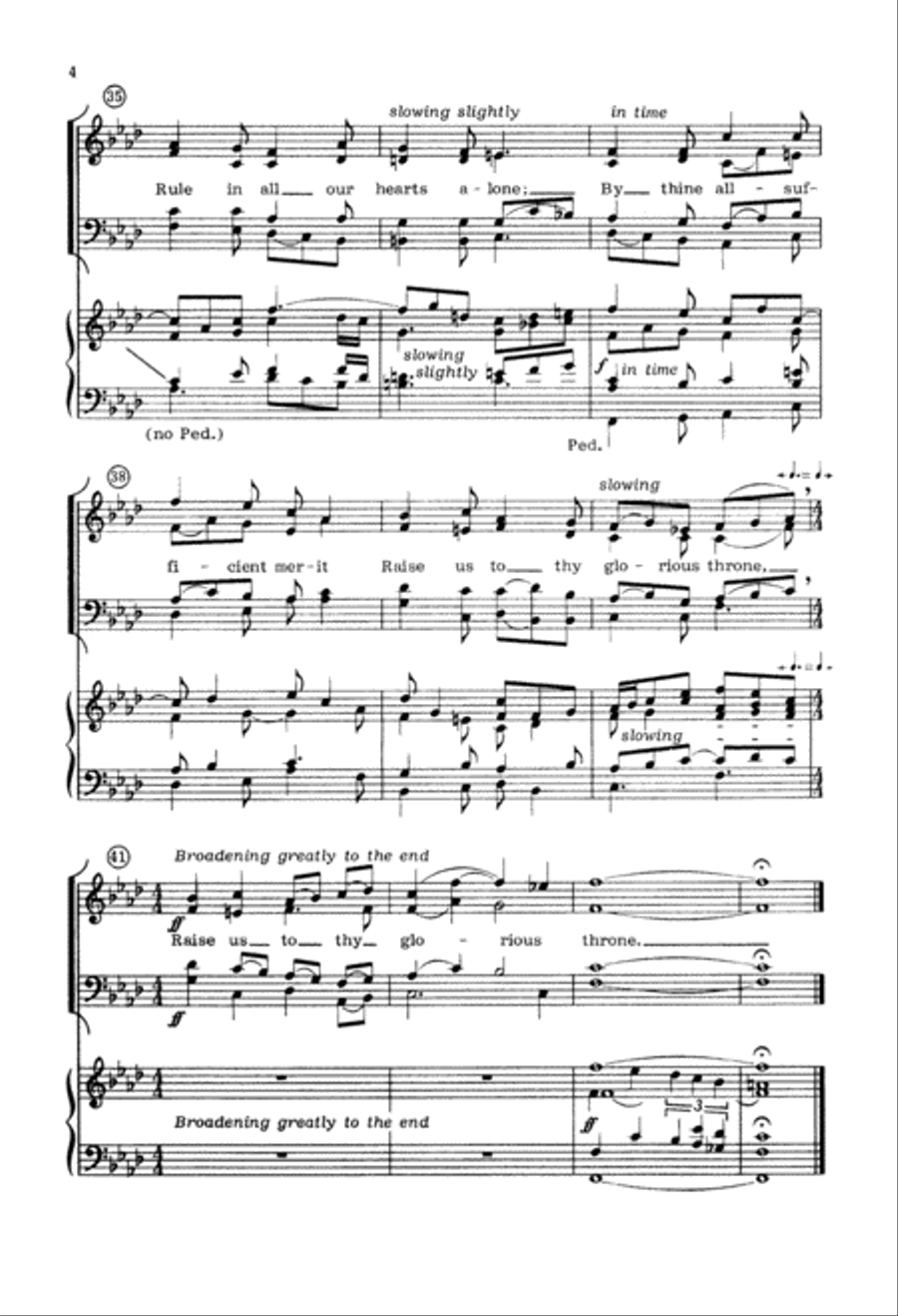 Raise Us to Thy Glorious Throne (Digital Download) 4-Part scores gallery preview page 4