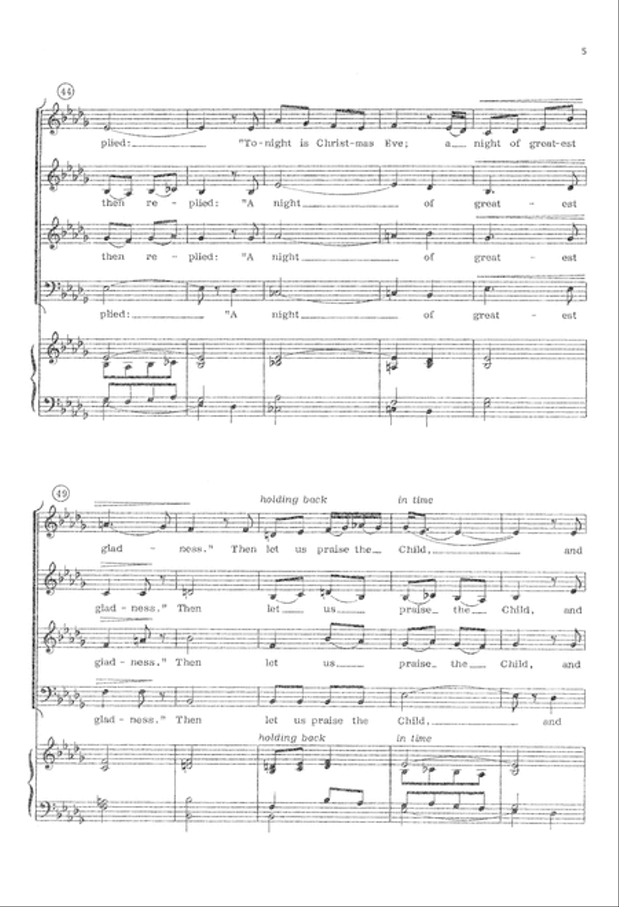 Carol of the Birds (Digital Download) 4-Part scores gallery preview page 5