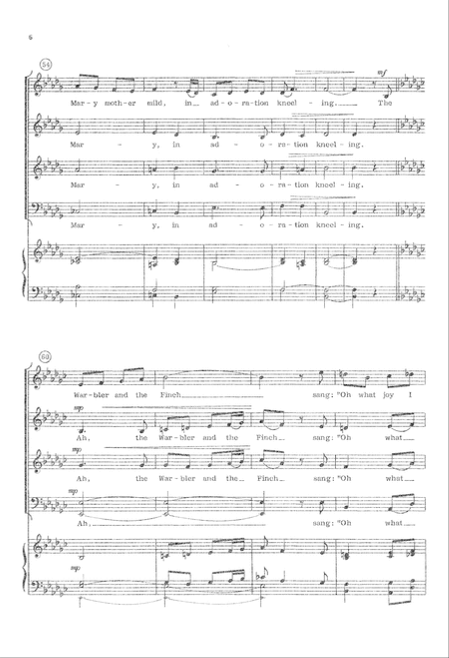 Carol of the Birds (Digital Download) 4-Part scores gallery preview page 6
