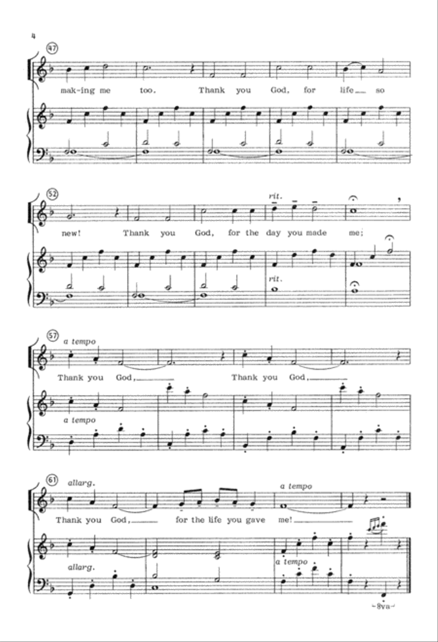Song of Creation (Digital Download) Unison Choir scores gallery preview page 4