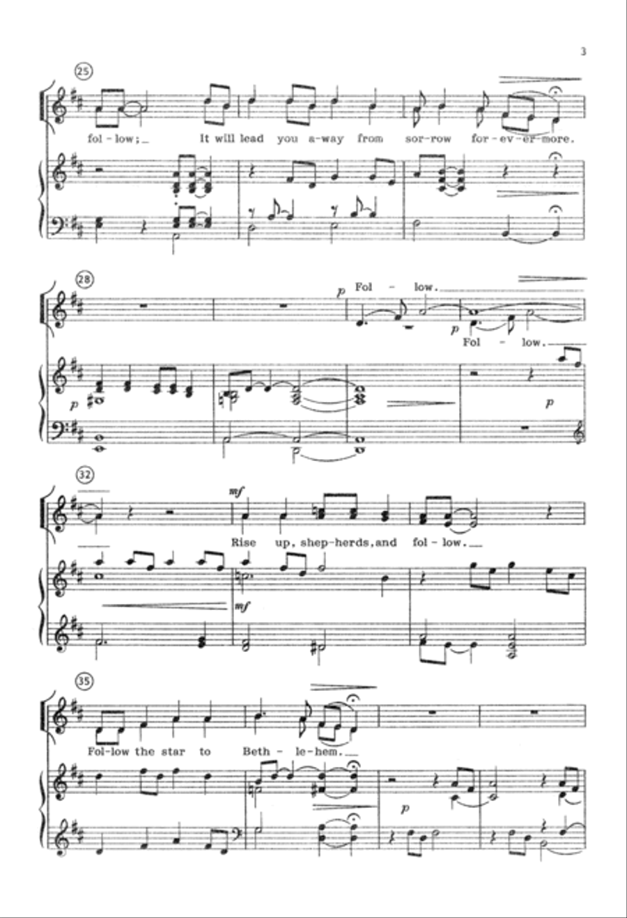 Rise Up, Shepherds and Follow (Digital Download) 2-Part scores gallery preview page 3