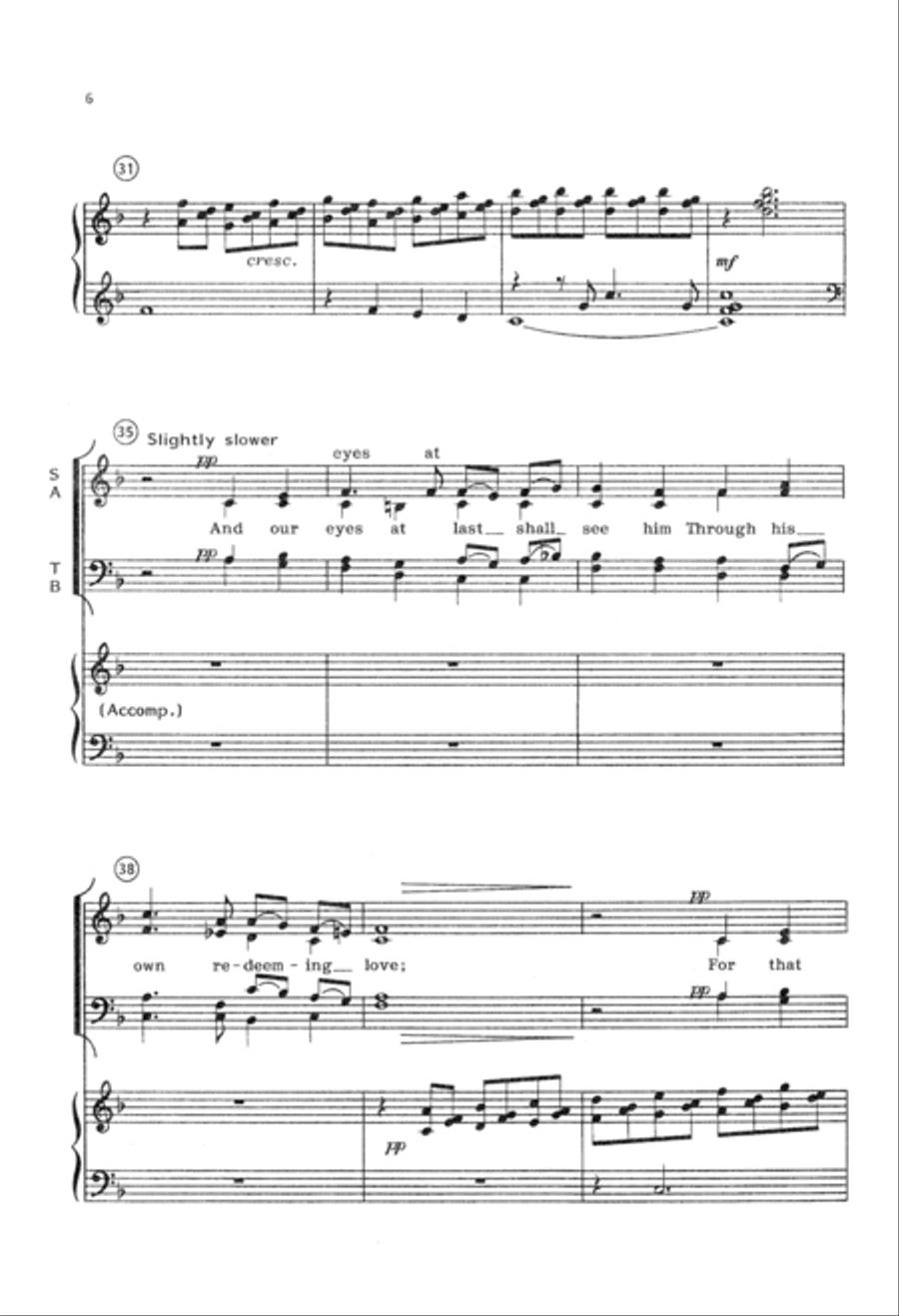 Once in Royal David's City (Digital Download) 4-Part scores gallery preview page 6