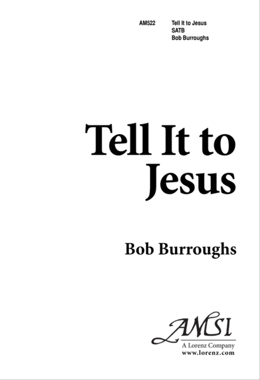 Tell it to Jesus (Digital Download) 4-Part scores gallery preview page 1