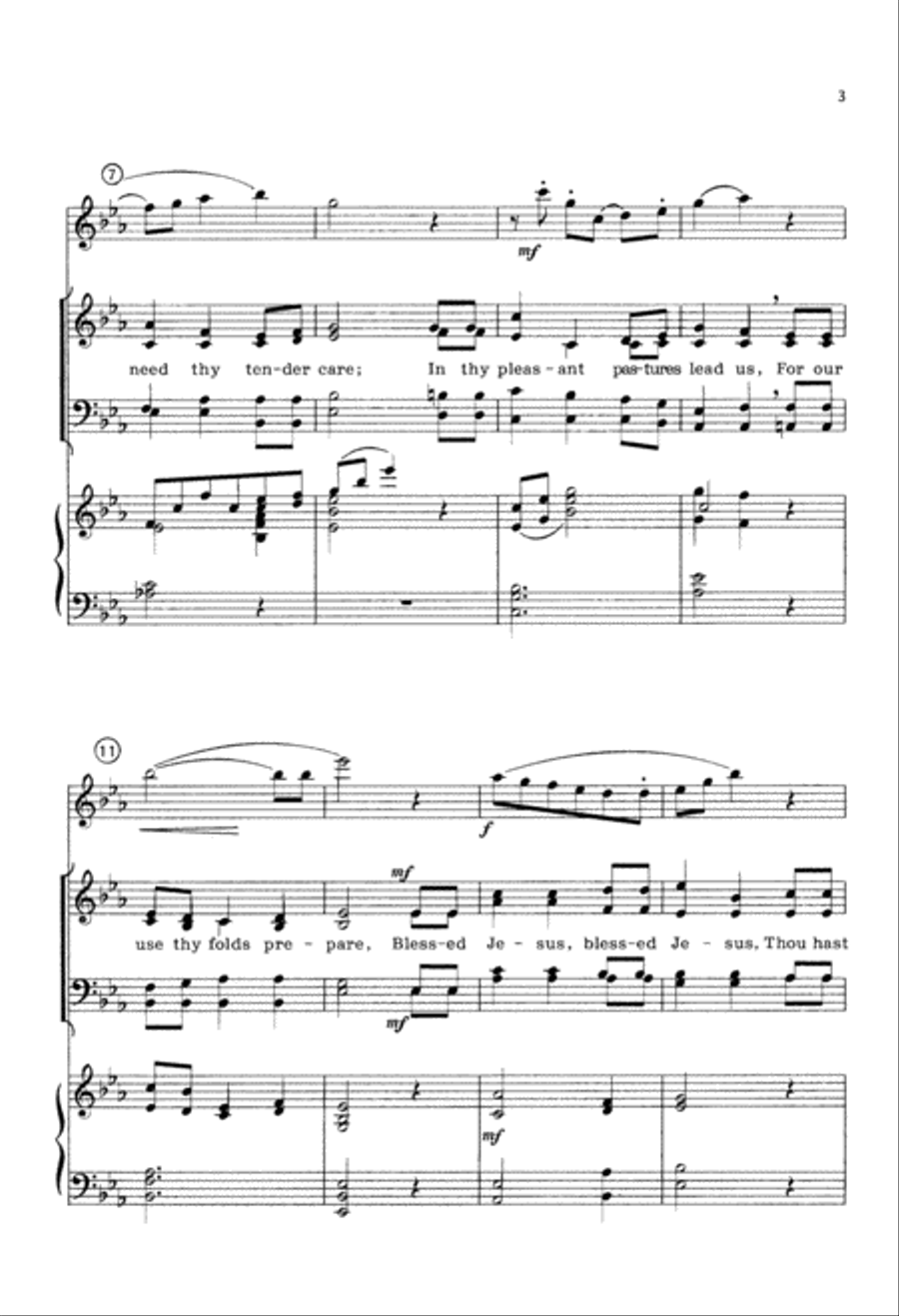 Shepherd, Lead Us (Digital Download) 4-Part scores gallery preview page 3