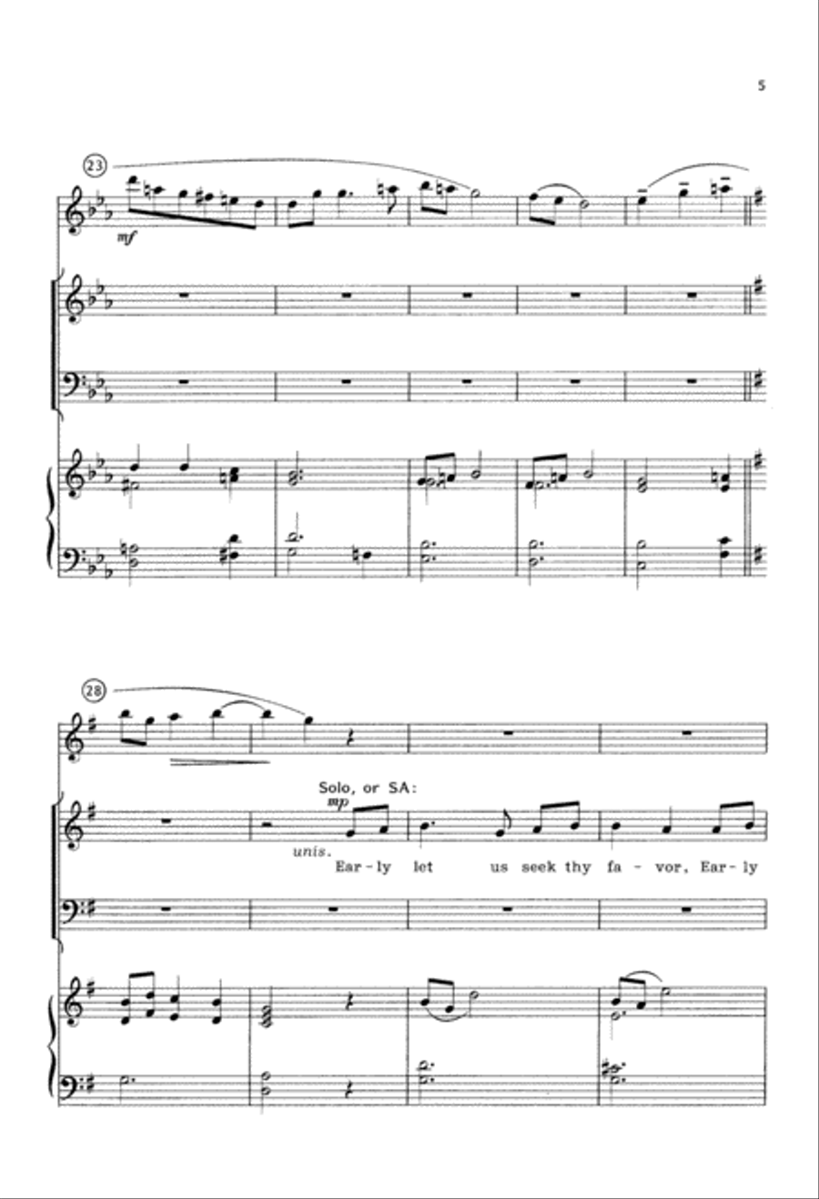 Shepherd, Lead Us (Digital Download) 4-Part scores gallery preview page 5