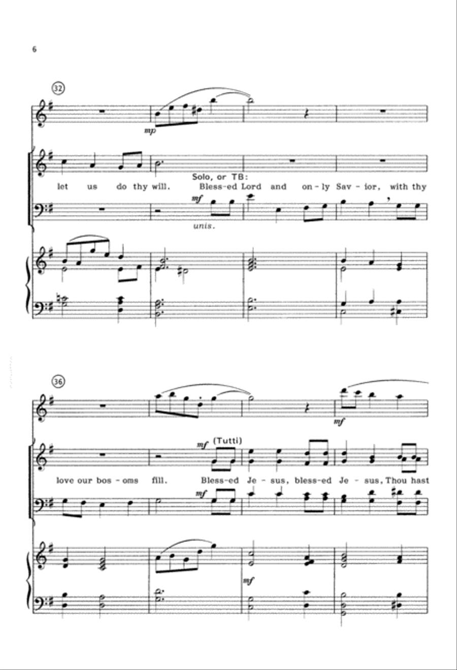 Shepherd, Lead Us (Digital Download) 4-Part scores gallery preview page 6