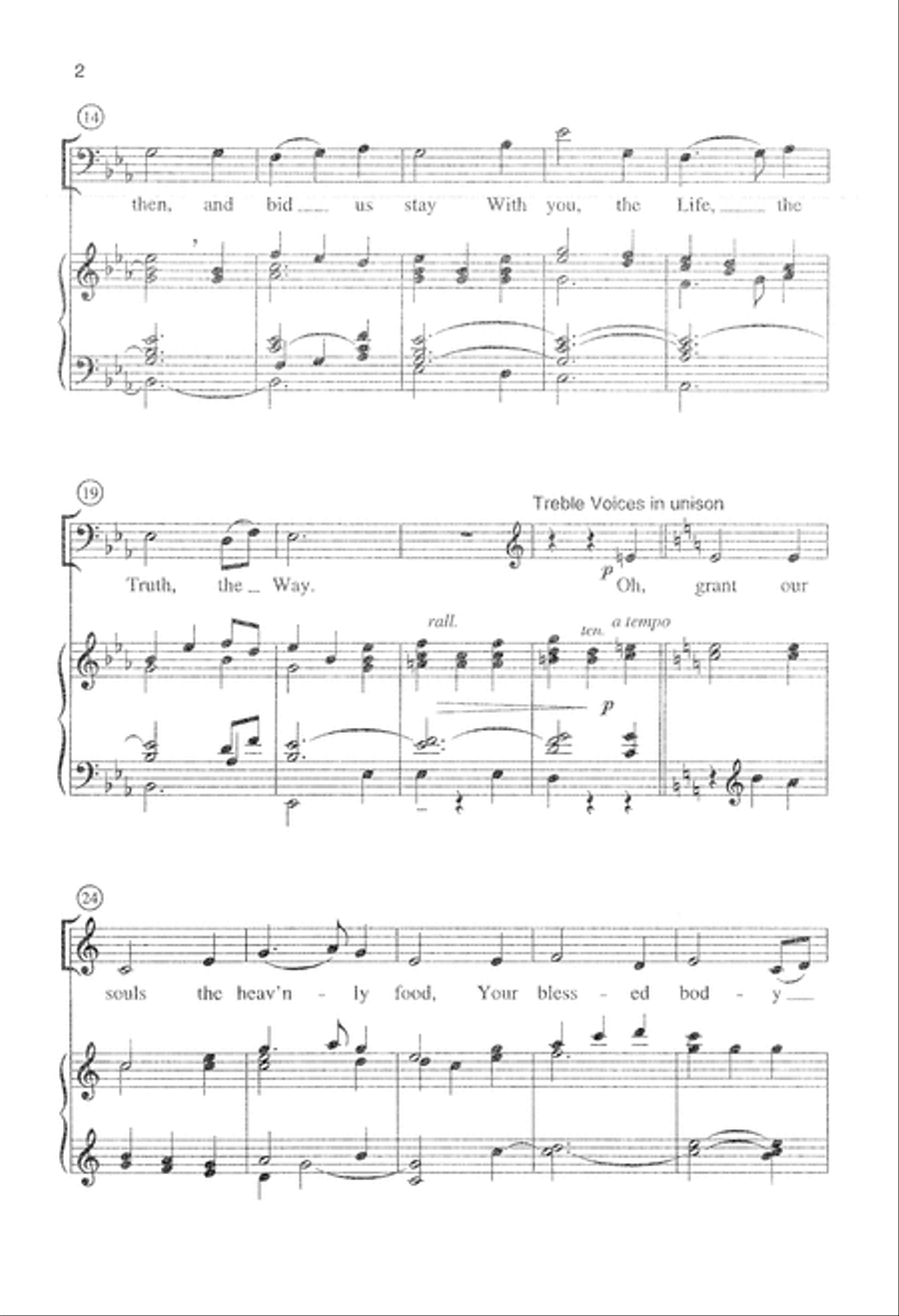 We Come Invited by Your Word (Digital Download) 4-Part scores gallery preview page 2