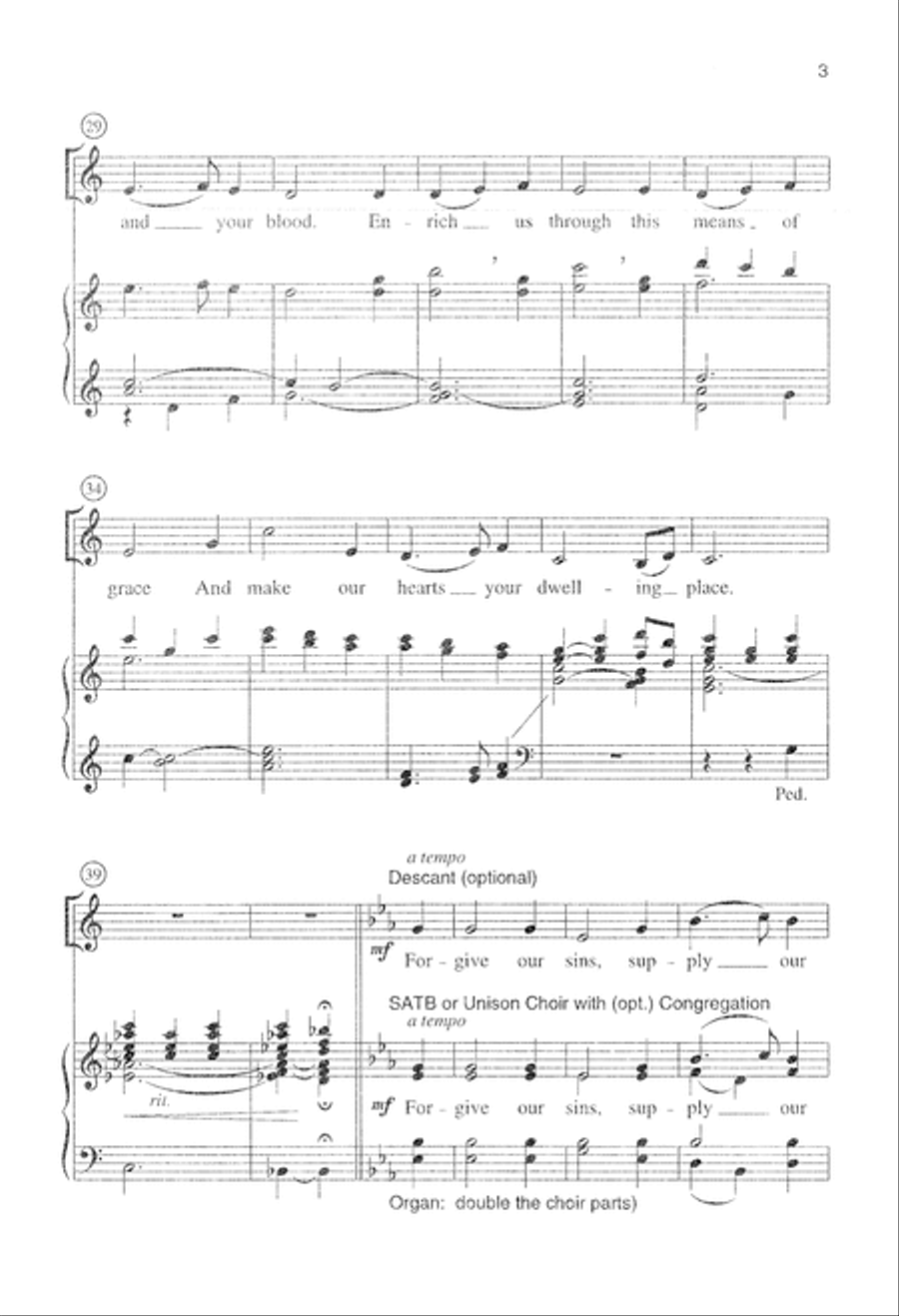 We Come Invited by Your Word (Digital Download) 4-Part scores gallery preview page 3