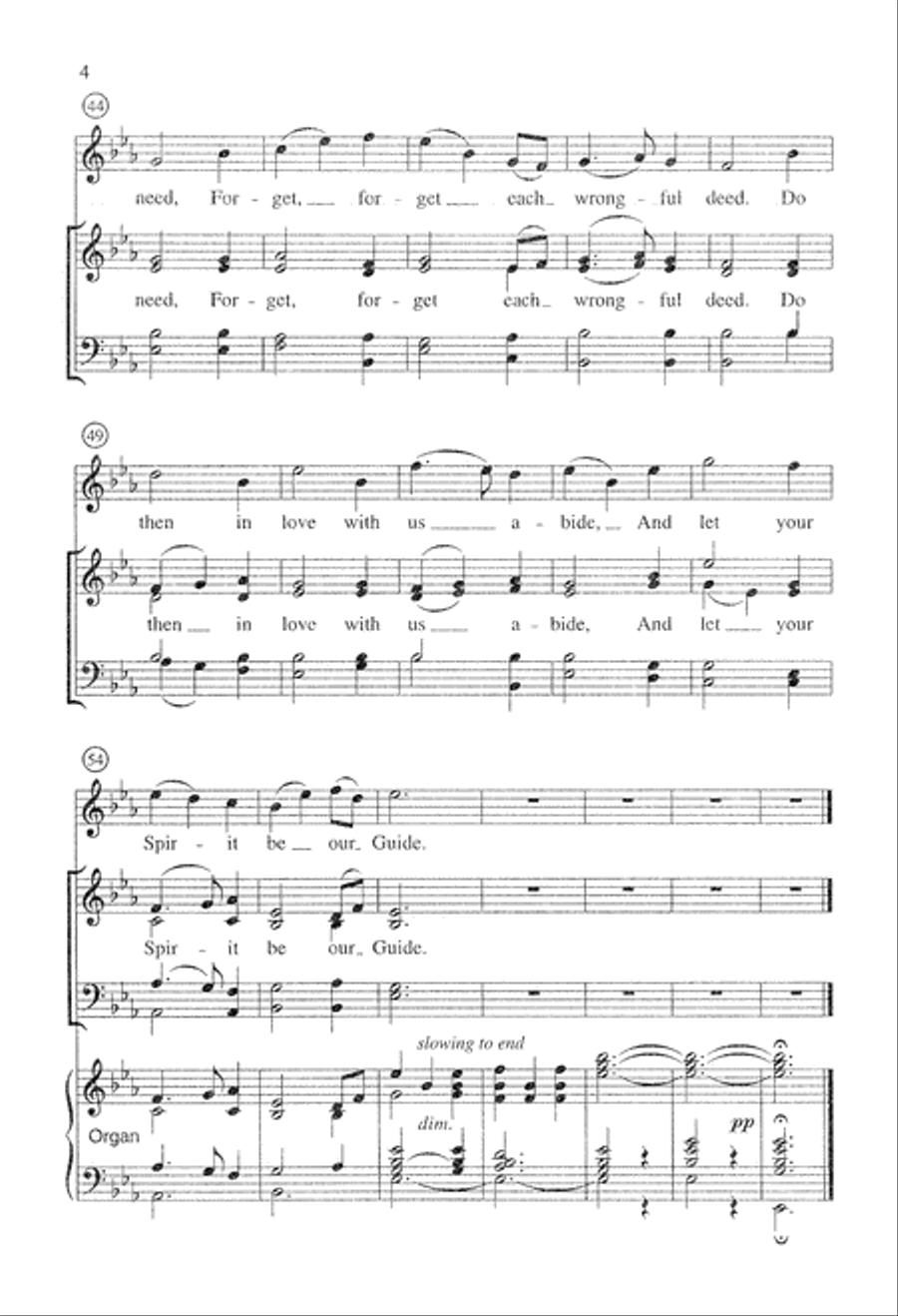 We Come Invited by Your Word (Digital Download) 4-Part scores gallery preview page 4