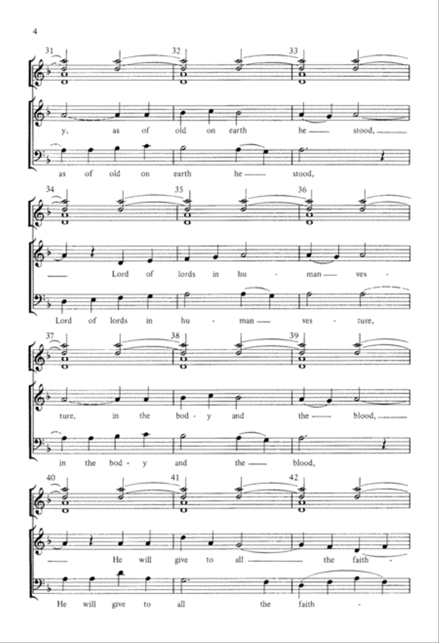 Let All Mortal Flesh Keep Silence (Digital Download) 4-Part scores gallery preview page 4