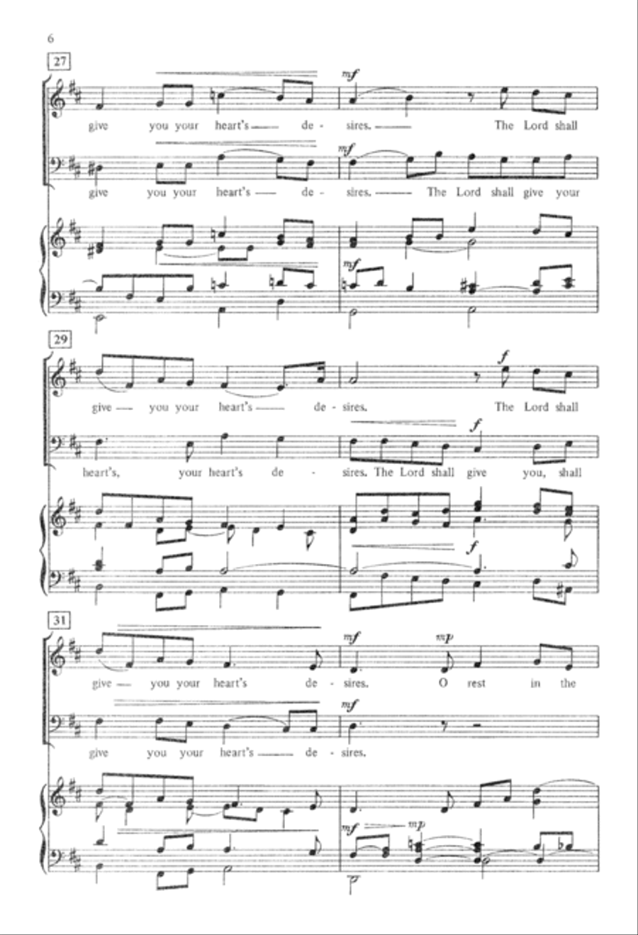 O Rest in the Lord (Digital Download) 2-Part scores gallery preview page 6
