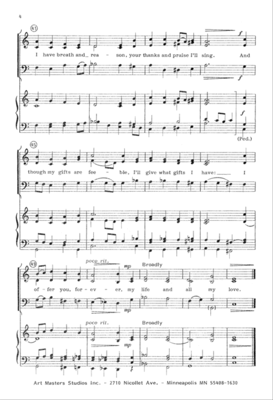 Shall I Deny My Savior? (Digital Download) 3-Part scores gallery preview page 4