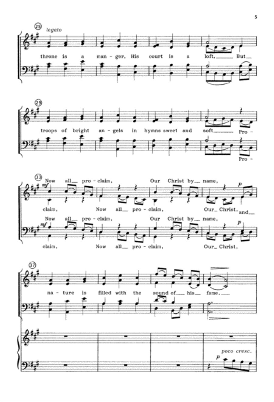 As Lately We Watched (Digital Download) 4-Part scores gallery preview page 5