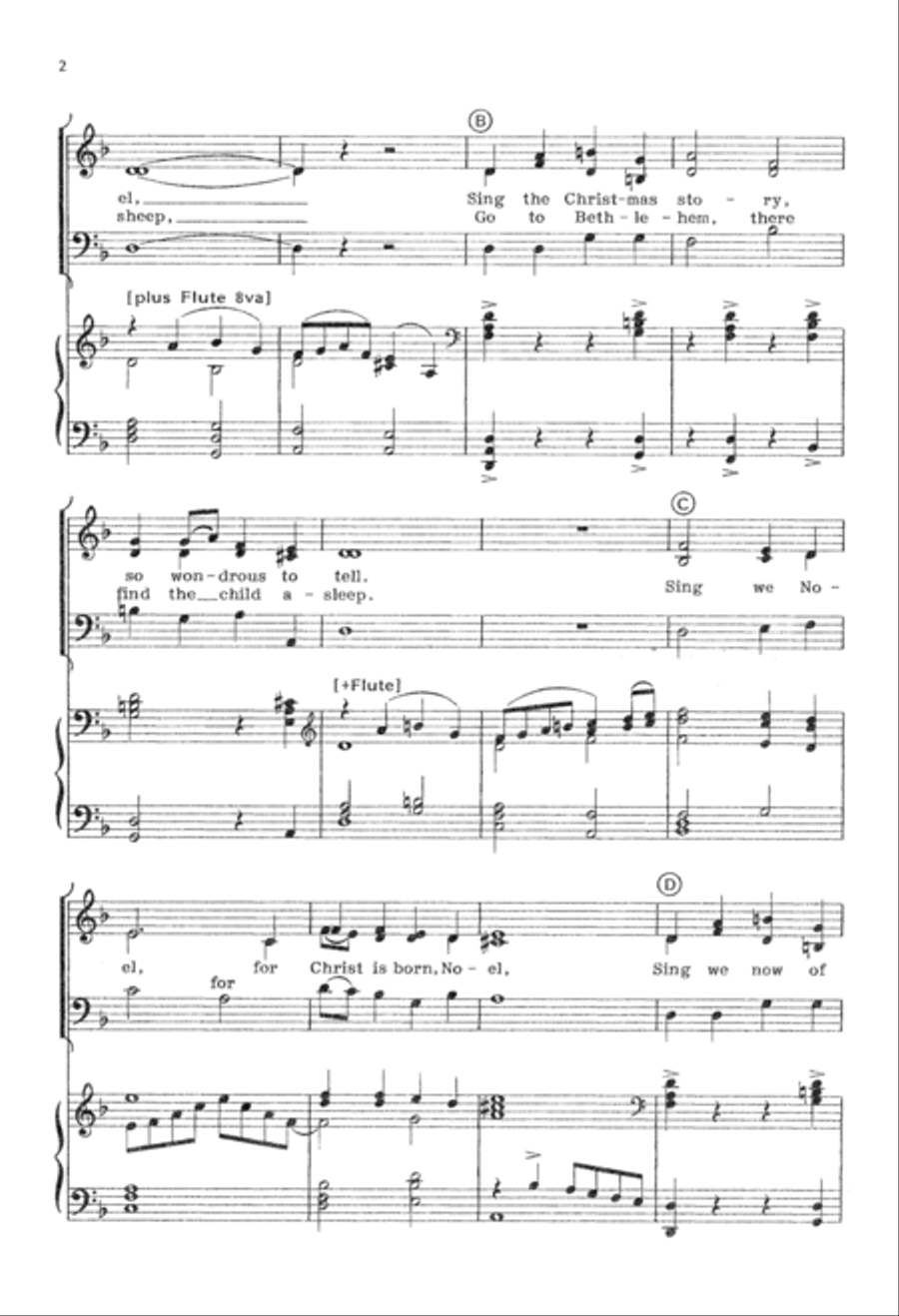 Sing We Now of Christmas (Digital Download) 3-Part scores gallery preview page 2