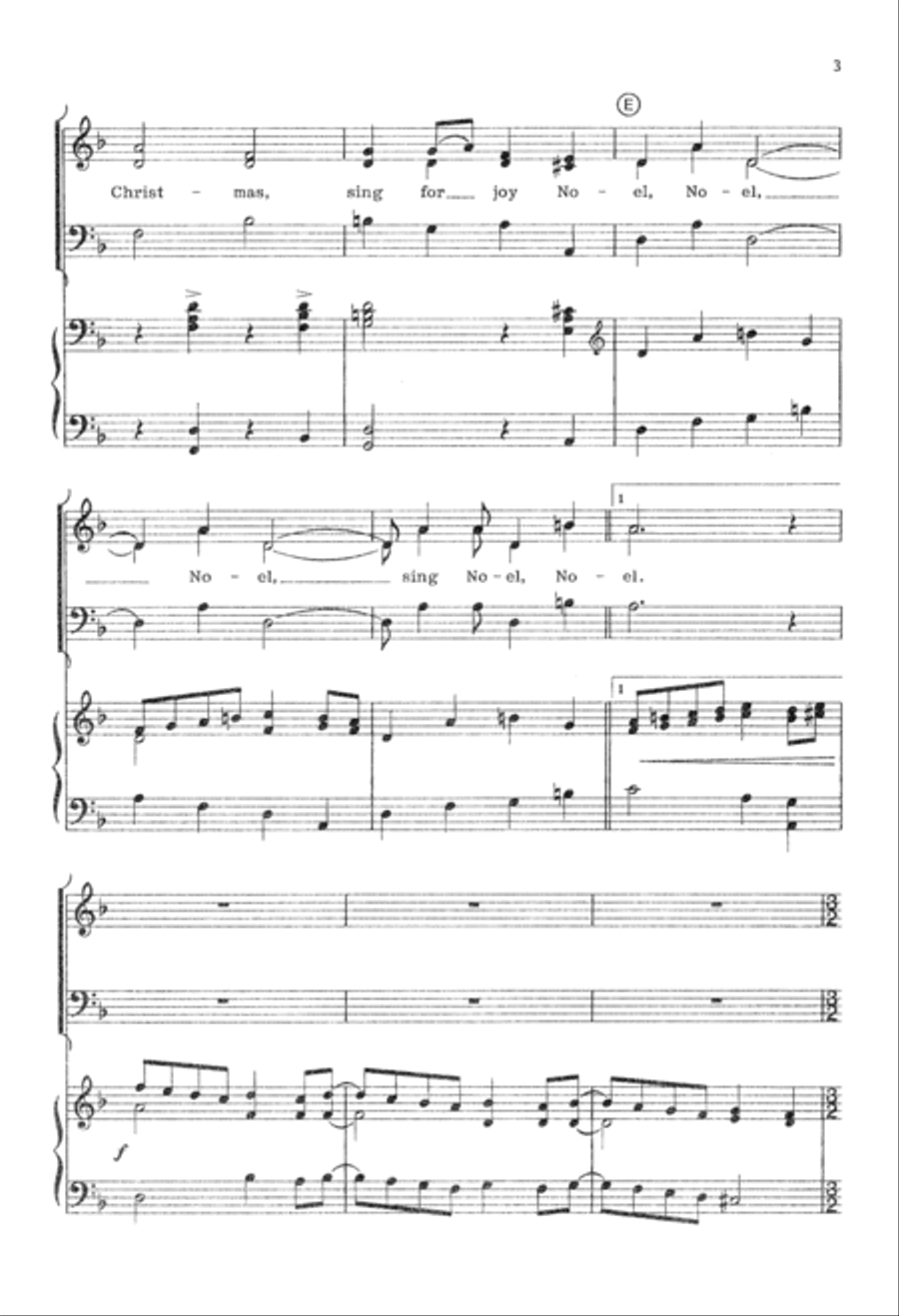 Sing We Now of Christmas (Digital Download) 3-Part scores gallery preview page 3