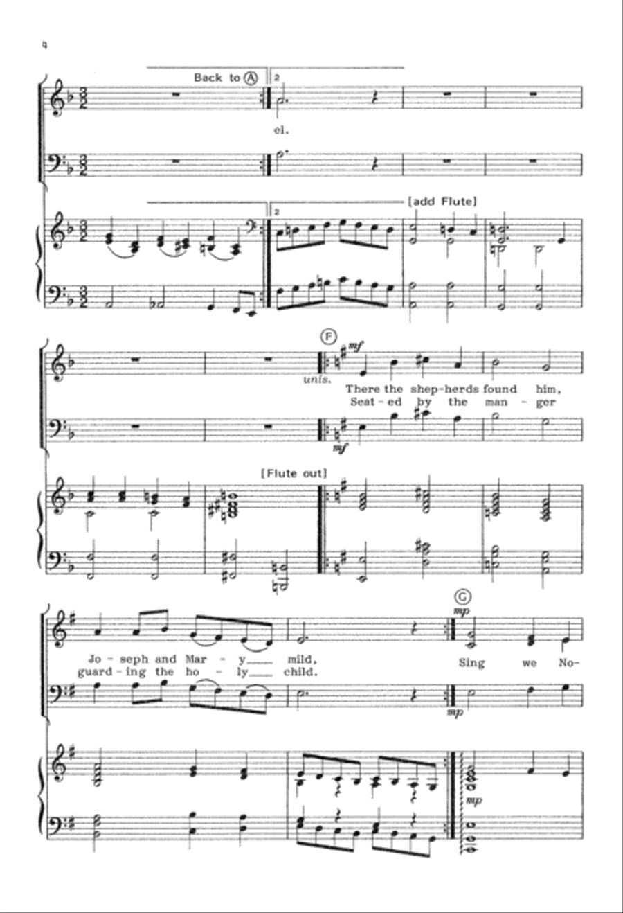 Sing We Now of Christmas (Digital Download) 3-Part scores gallery preview page 4
