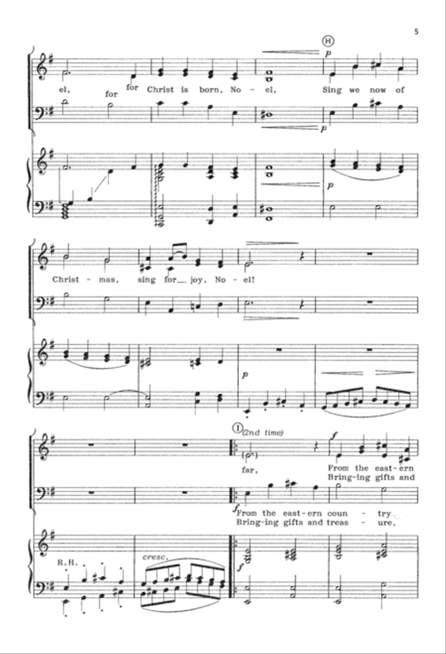 Sing We Now of Christmas (Digital Download) 3-Part scores gallery preview page 5