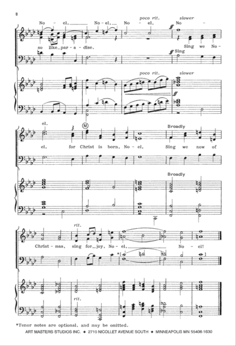 Sing We Now of Christmas (Digital Download) 3-Part scores gallery preview page 8