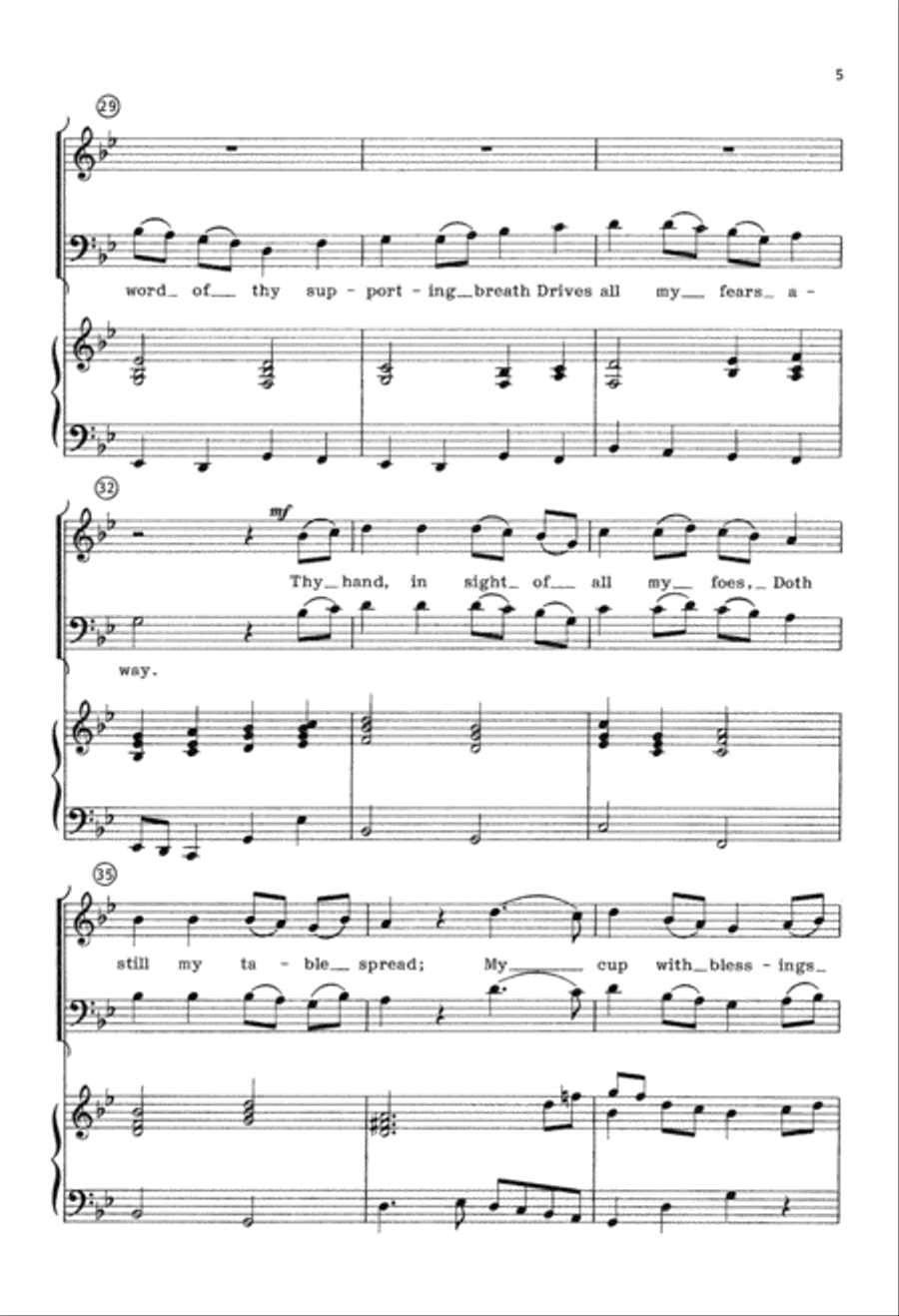 My Shepherd Will Supply My Need (Digital Download) 2-Part scores gallery preview page 5