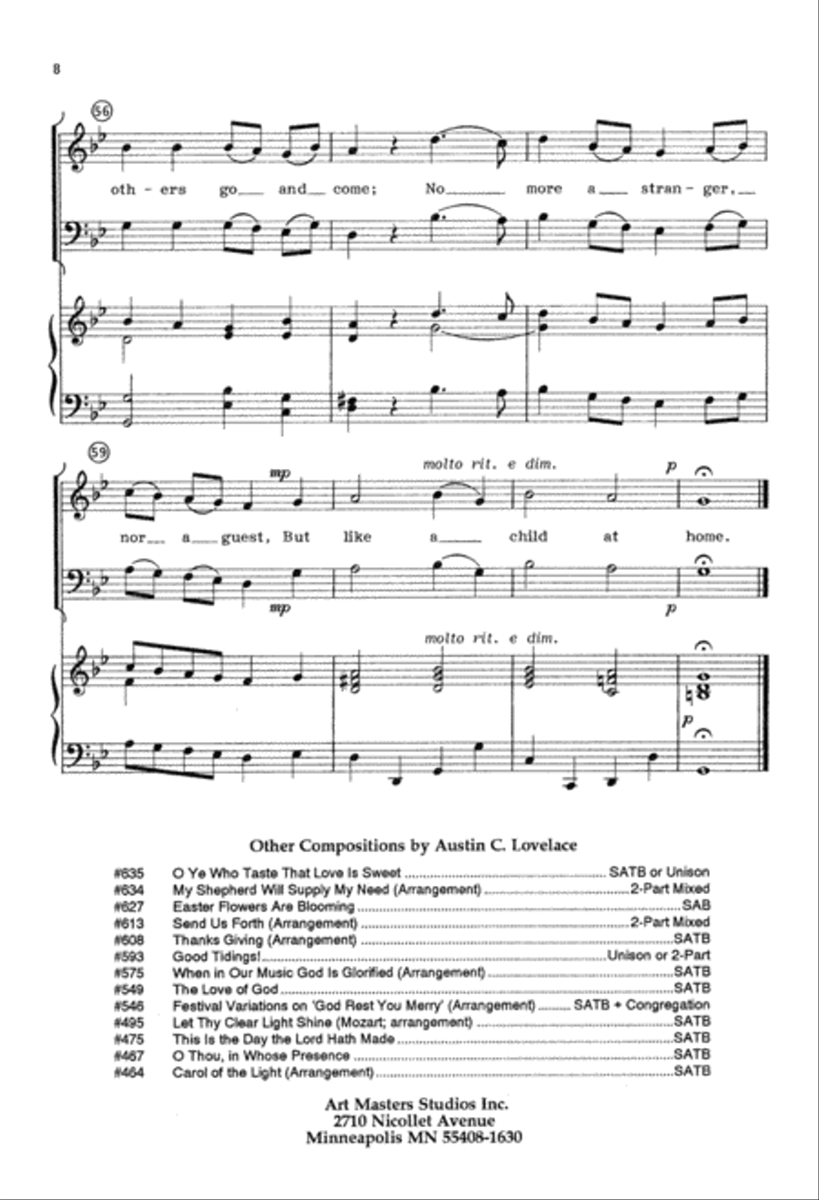 My Shepherd Will Supply My Need (Digital Download) 2-Part scores gallery preview page 8