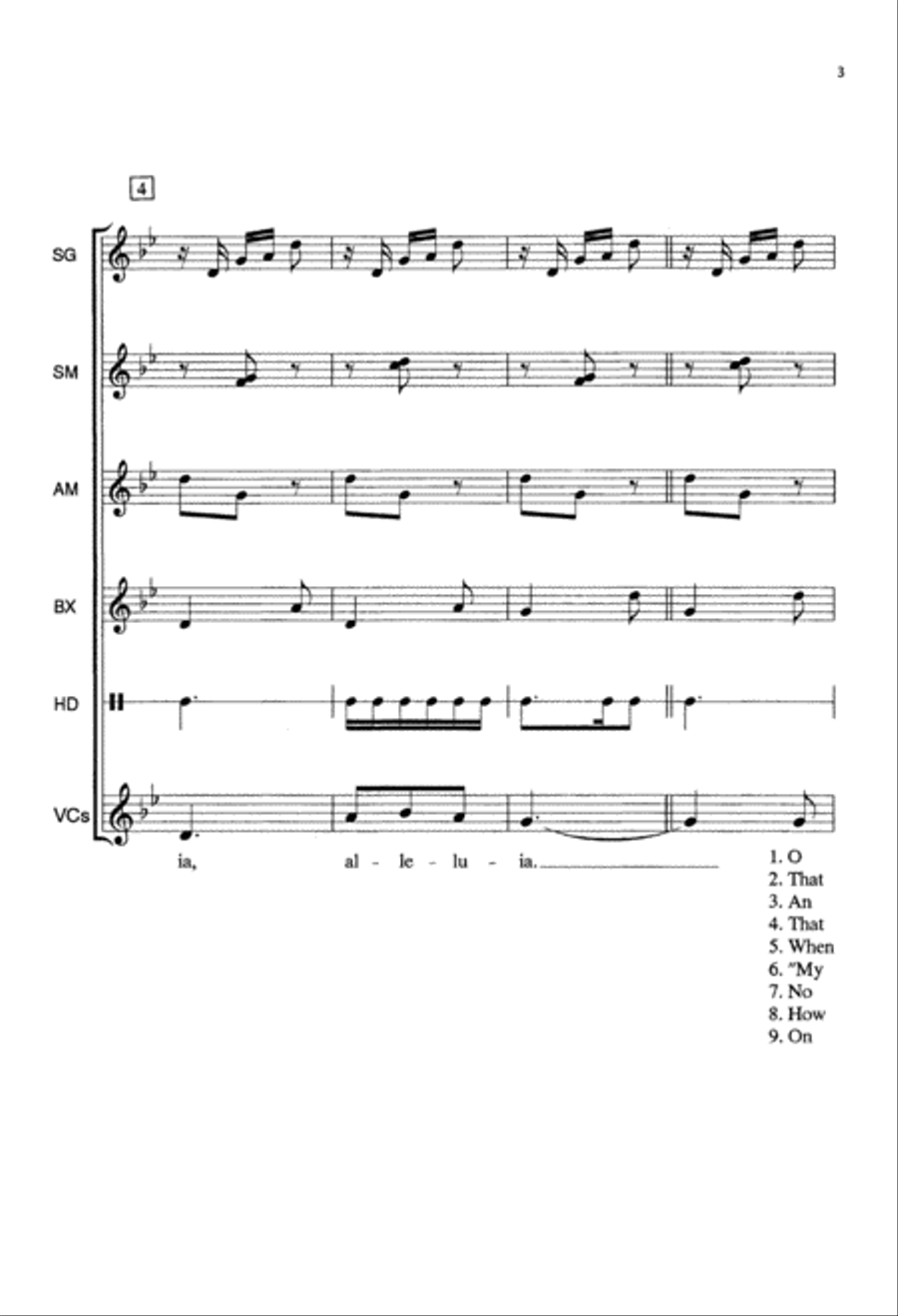 O Sons and Daughters (Digital Download) Unison Choir scores gallery preview page 3