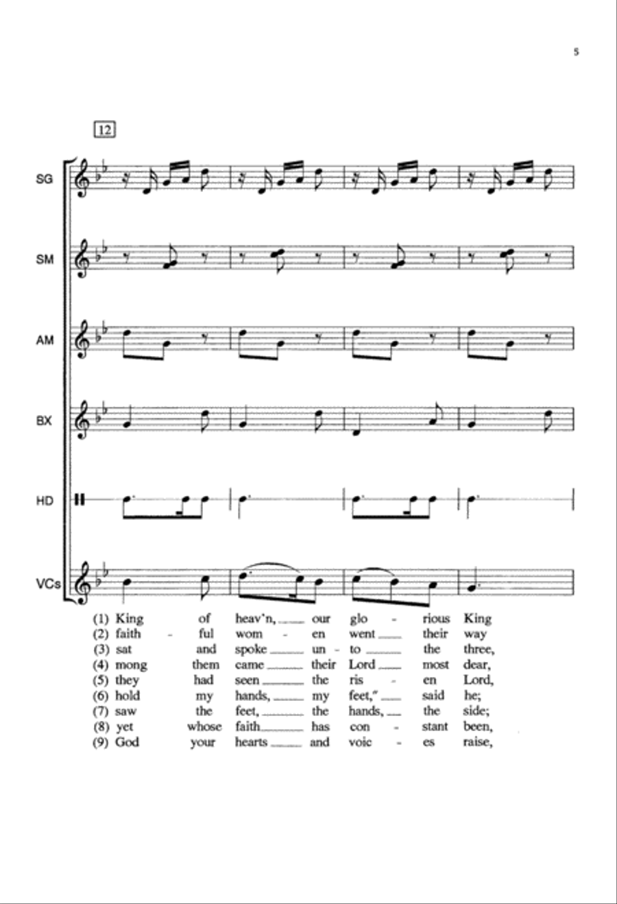 O Sons and Daughters (Digital Download) Unison Choir scores gallery preview page 5