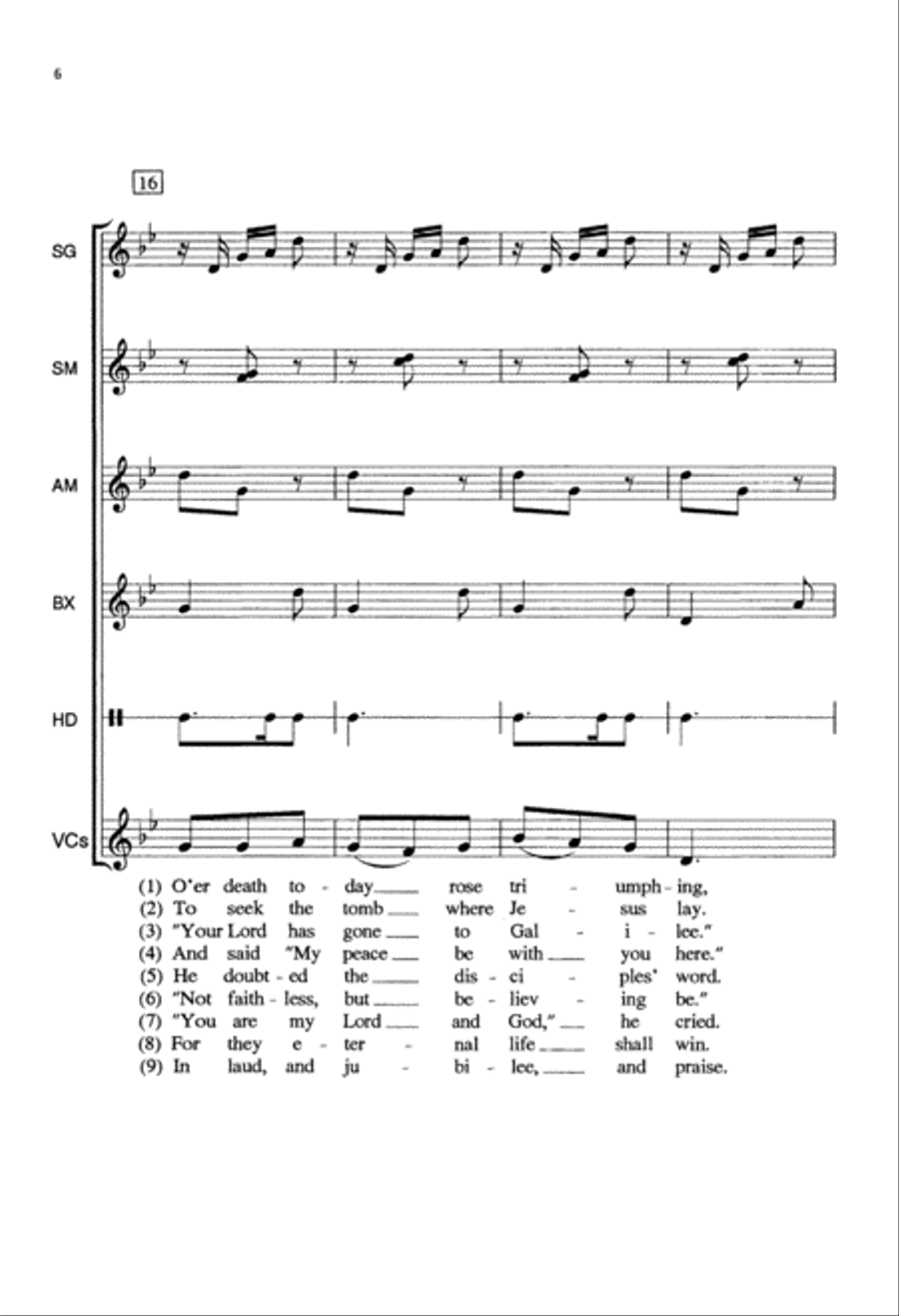 O Sons and Daughters (Digital Download) Unison Choir scores gallery preview page 6