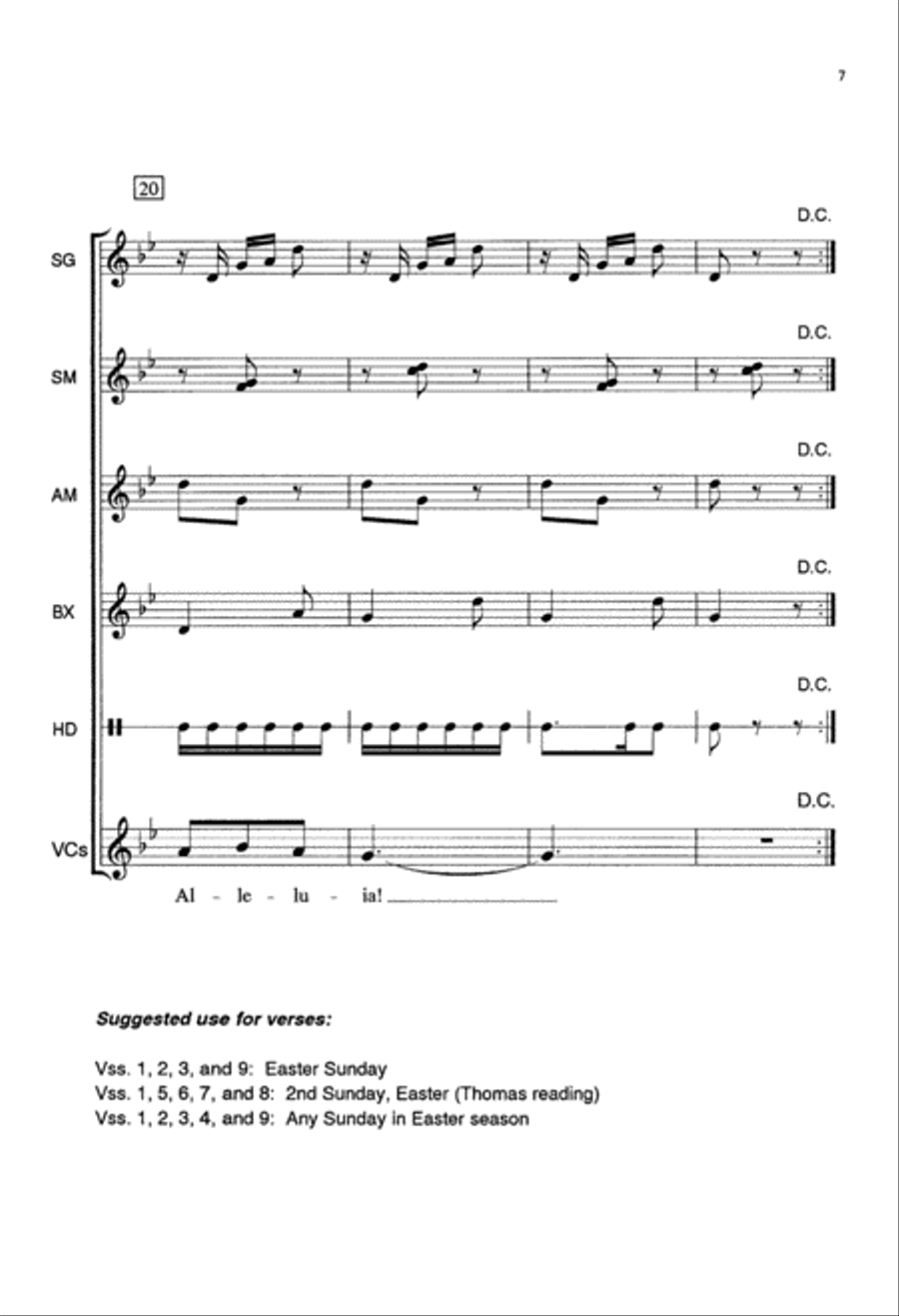 O Sons and Daughters (Digital Download) Unison Choir scores gallery preview page 7