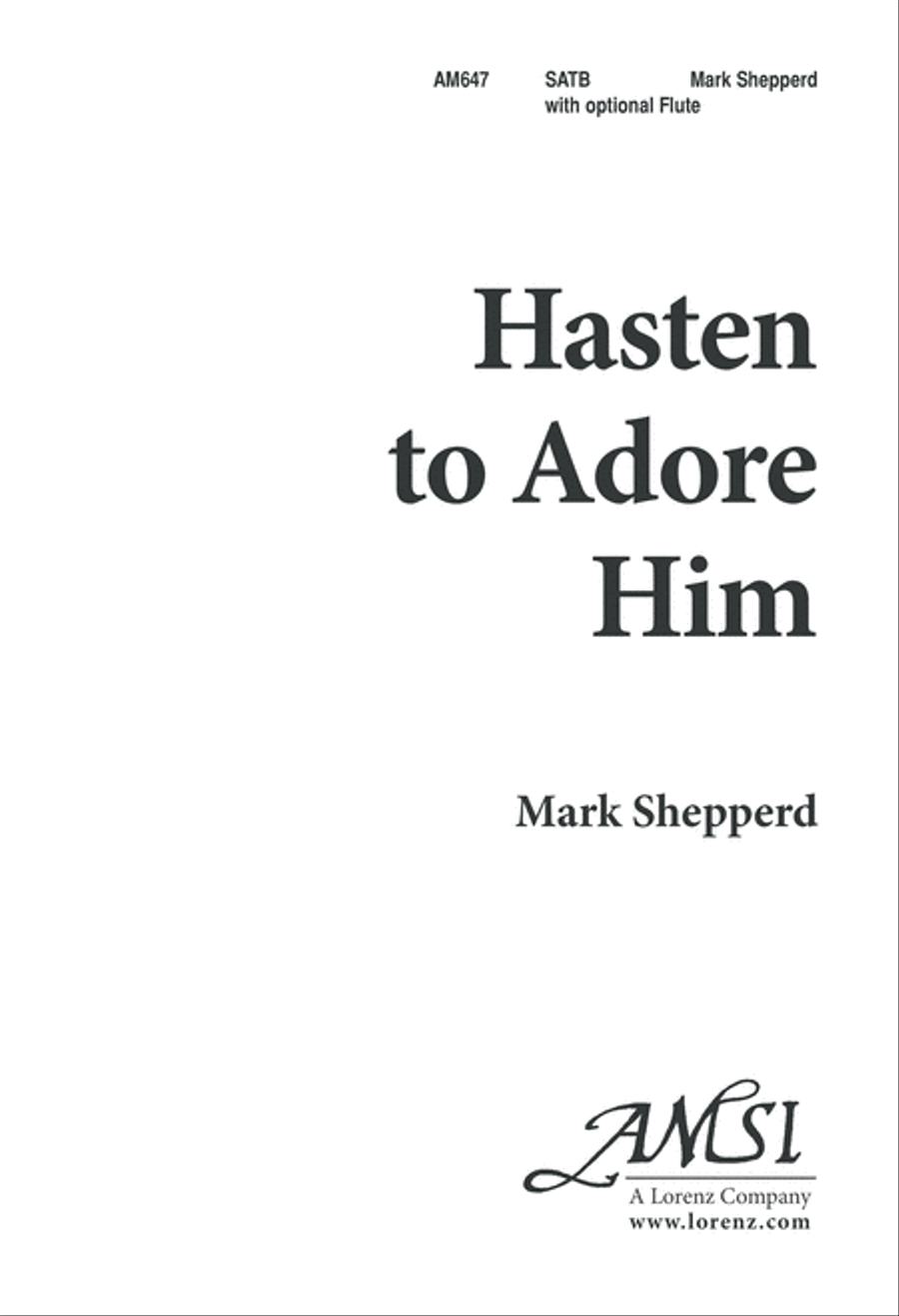 Hasten to Adore Him (Digital Download) 4-Part scores gallery preview page 1