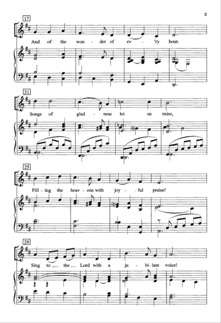 Jubilate (Digital Download) 2-Part scores gallery preview page 3