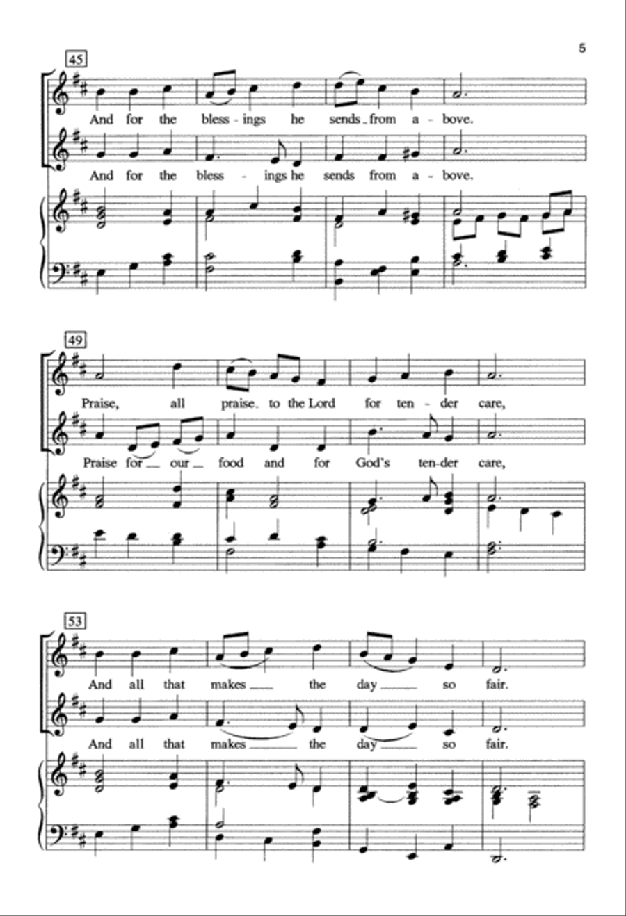 Jubilate (Digital Download) 2-Part scores gallery preview page 5