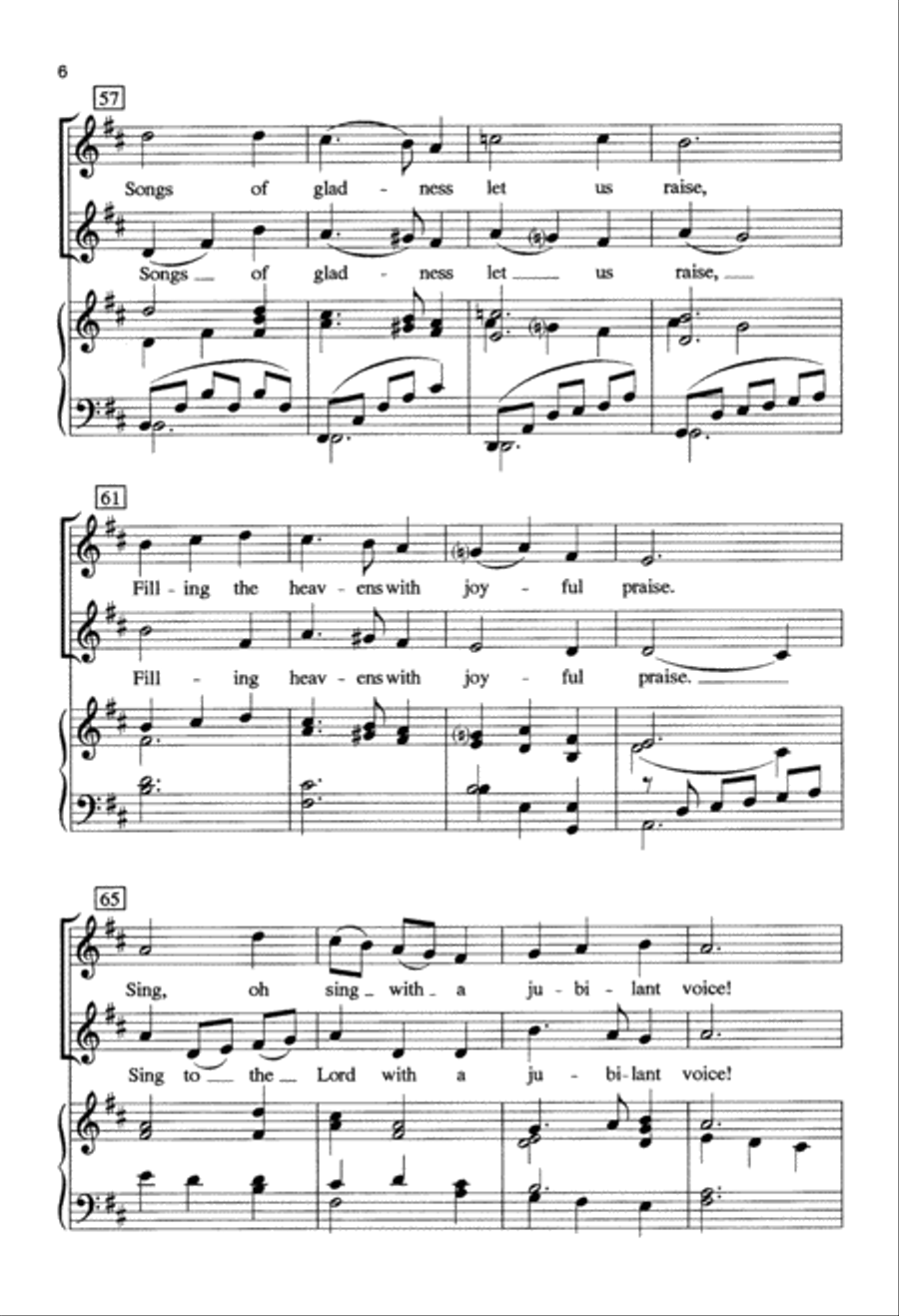 Jubilate (Digital Download) 2-Part scores gallery preview page 6