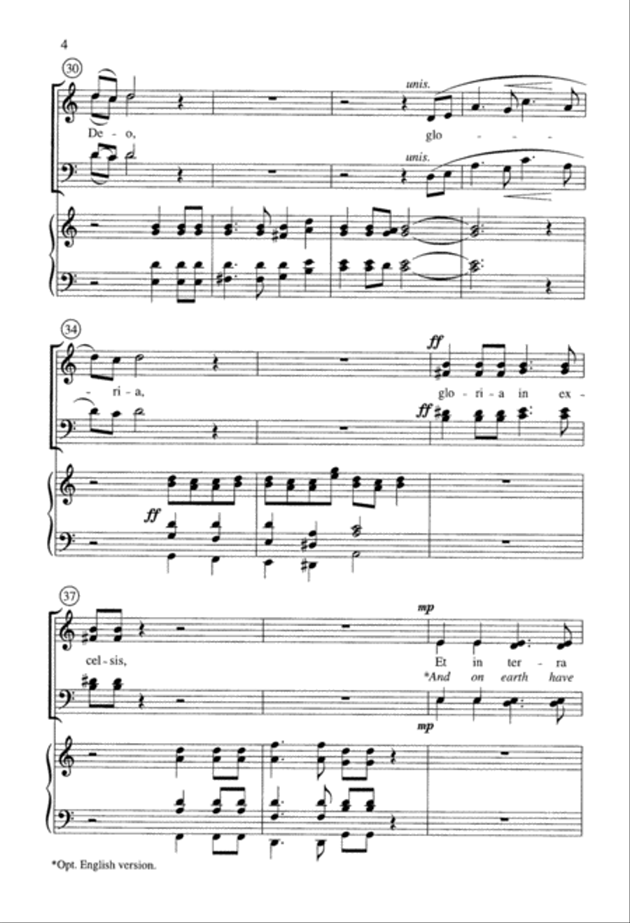 He Came So Still (Digital Download) 4-Part scores gallery preview page 4