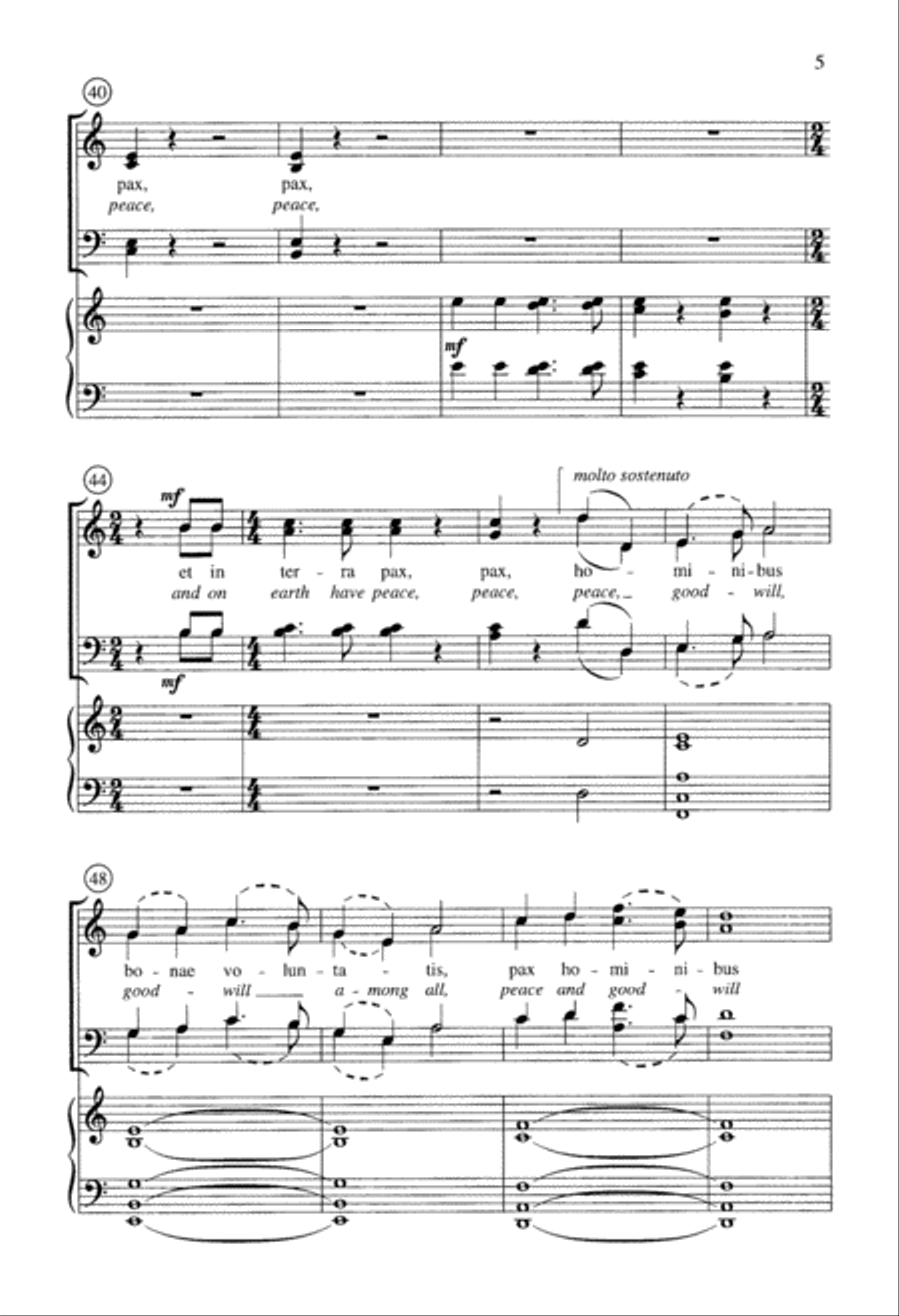 He Came So Still (Digital Download) 4-Part scores gallery preview page 5